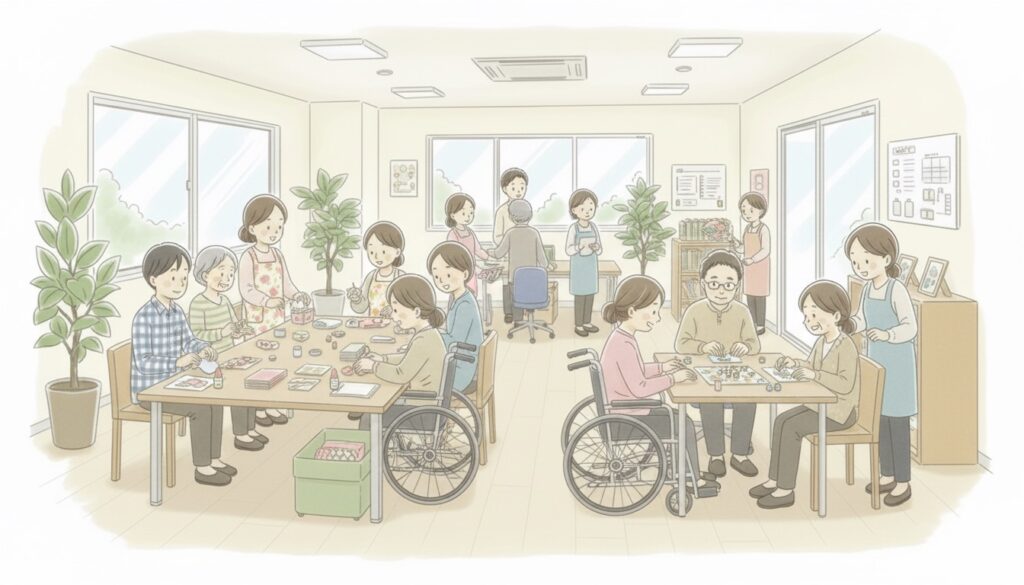 就労継続支援B型　職員　働き方