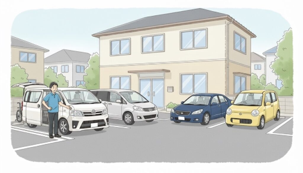 就労B型　送迎　車の種類